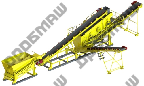 ДРО-812 Агрегат загрузки и сортировки Q=100м3/ч - карусель товара